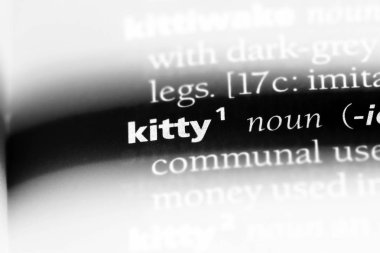 Kitty Word'de bir sözlük. Kitty kavramı.