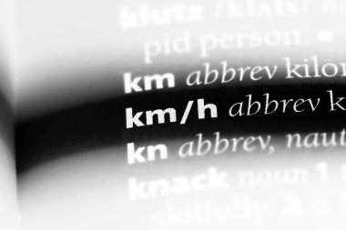 KMH Word'de bir sözlük. KMH kavramı.
