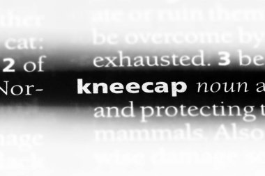 bir sözlüğü'ndeki sözcüğü parçalanır. Dizkapağı kavramı.