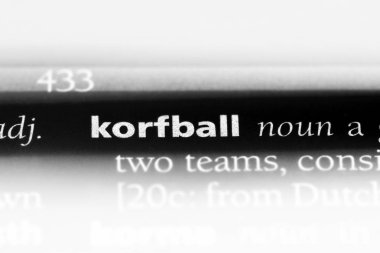 korfball sözcük sözlüğe. korfball kavramı.