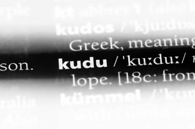 kudu Word'de bir sözlük. kudu kavramı.