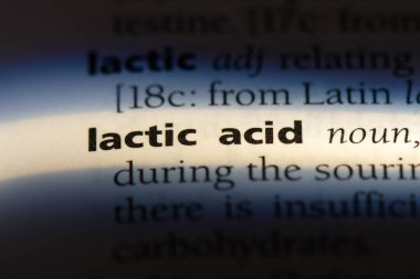 laktik asit Word'de bir sözlük. laktik asit kavramı.