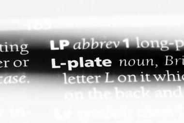 l plaka word bir sözlük. l plaka kavramı.