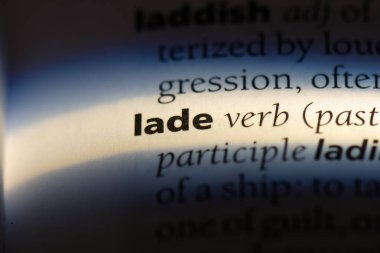 bir sözlüğü'ndeki sözcüğü lade. kavram lade.