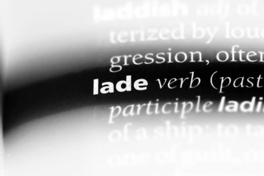 bir sözlüğü'ndeki sözcüğü lade. kavram lade.