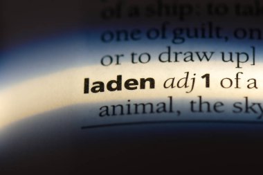 bin Ladin'in tek kelimeyle bir sözlük. bin Ladin'in kavramı.