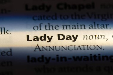 Bayan gün Word'de bir sözlük. Bayan gün kavramı.