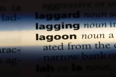 Lagün Word'de bir sözlük. Lagün kavramı.