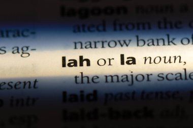 lah Word'de bir sözlük. lah kavramı.