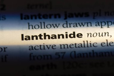 lanthanide sözcük sözlüğe. lanthanide kavramı.