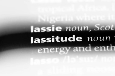 bitkinlik Word'de bir sözlük. bitkinlik kavramı.