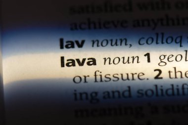 lav Word'de bir sözlük. lav kavramı.