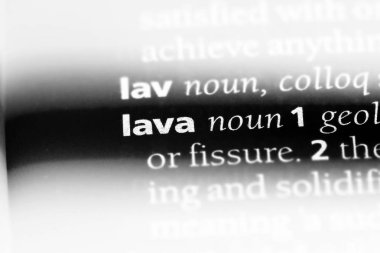 lav Word'de bir sözlük. lav kavramı.
