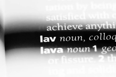 lav Word'de bir sözlük. lav kavramı.