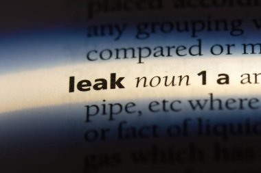 Sözlükteki bilgi sızdıran. sızıntı kavramı.