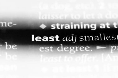 En azından tek kelimeyle bir sözlük. En azından kavramı.