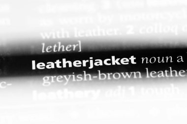 deri ceket sözcüğü sözlüğe. deri ceket kavramı.