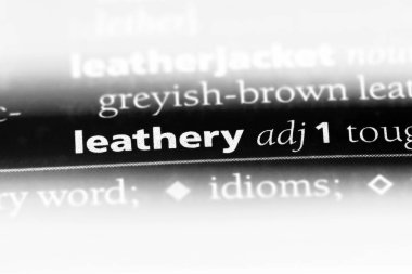 bir sözlüğü'ndeki kösele sözcüğü. kösele kavramı.