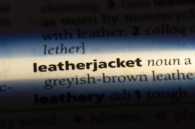 deri ceket sözcüğü sözlüğe. deri ceket kavramı.