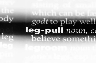 Bacak çekme sözcük sözlüğe. Bacak çekme kavramı.