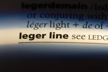 Leger çizgi Word'de bir sözlük. Leger hat kavramı.