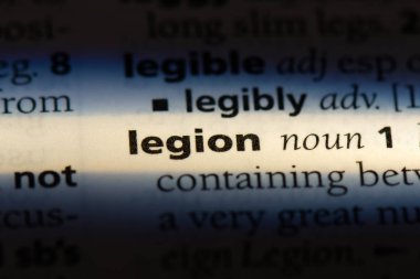 bir sözlük Legion tek kelimeyle. Lejyon kavramı.