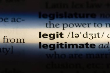 bir sözlüğü'ndeki okunaklı sözcüğü. yasal kavram.