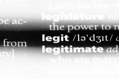 bir sözlüğü'ndeki okunaklı sözcüğü. yasal kavram.