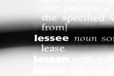 Kiracı Word'de bir sözlük. Kiracı kavramı.