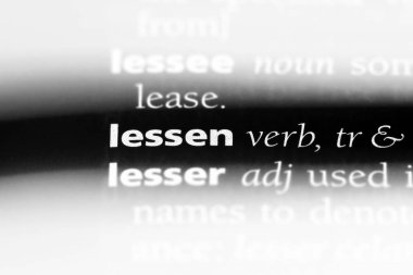 bir sözlüğü'ndeki sözcüğü azaltmak. kavram azaltmak.