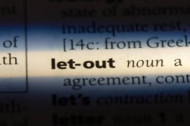 Sözlüğe kelime dışarı ver. kavram izin.