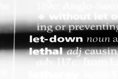 bir sözlüğü'ndeki sözcüğü hayal kırıklığına. kavram izin.