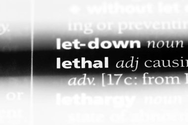 bir sözlüğü'ndeki öldürücü sözcüğü. öldürücü kavramı.