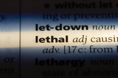 bir sözlüğü'ndeki öldürücü sözcüğü. öldürücü kavramı.