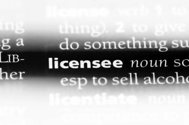 Lisans Alan Word'de bir sözlük. lisans alan kavramı.