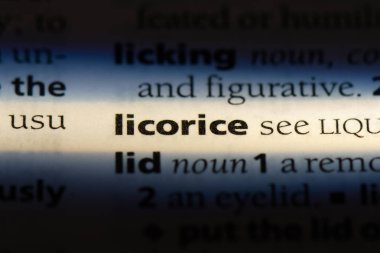 Meyan kökü Word'de bir sözlük. Meyan kökü kavramı.