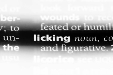 bir sözlüğü'ndeki sözcüğü yalama. yalama kavramı.