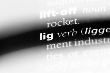 Lig Word'de bir sözlük. Lig kavramı.