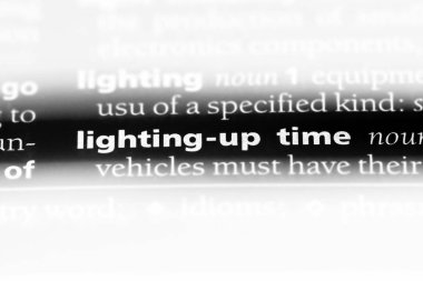 zaman kelime sözlüğe aydınlatıyor. zaman kavramı aydınlatıyor.