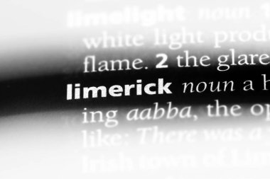 Limerick Word'de bir sözlük. Limerick kavramı.