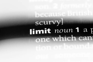 Sözlüğe sözcük sınırı. limit kavramı.