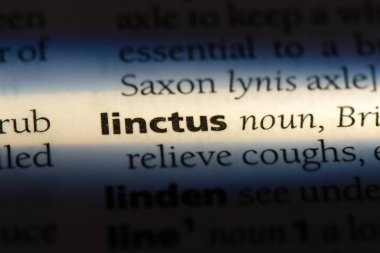 linctus sözcük sözlüğe. linctus kavramı.