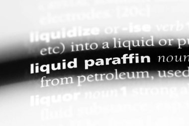 Sıvı parafin Word'de bir sözlük. Sıvı parafin kavramı.