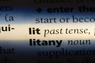 sözcük sözlükte yaktı. aydınlatılmış kavramı.