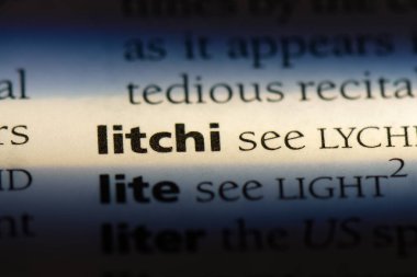 Çin Word'de bir sözlük. Çin kavramı.