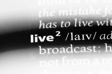 bir sözlüğü'ndeki canlı sözcüğü. Canlı kavramı.