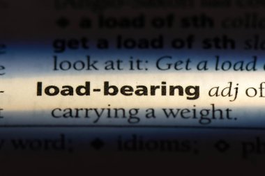 bir sözlükte kelime taşıyıcı. yük taşıyan kavramı.