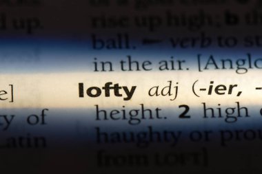 Yüce tek kelimeyle bir sözlük. Yüce kavram.