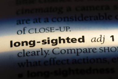 bir sözlüğü'ndeki uzun görüşlü sözcüğü. uzun görüşlü kavramı.