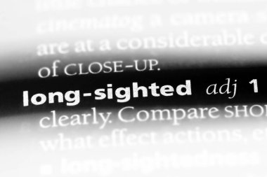 bir sözlüğü'ndeki uzun görüşlü sözcüğü. uzun görüşlü kavramı.